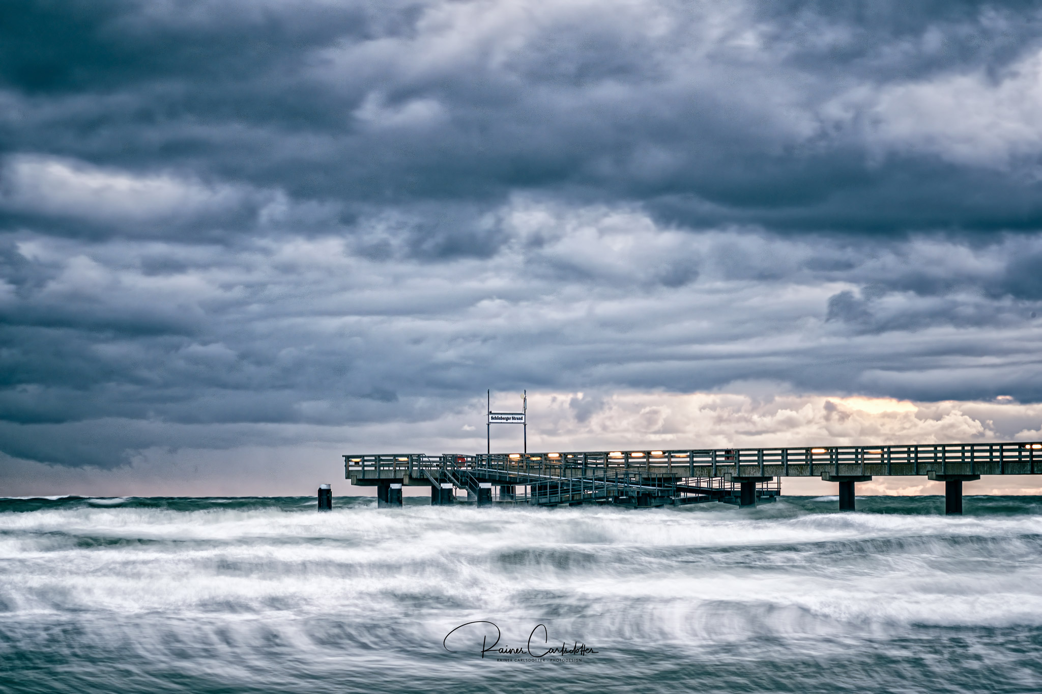 Seebruecke Schoenberg Sturm 01